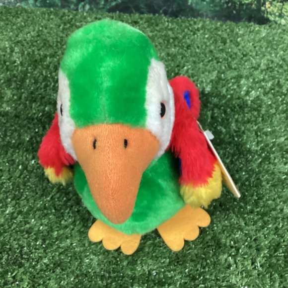 Vintage Cuddle Ups Parrot Mazatlan Jr. Plush Wallace Berrie - Picture 2 of 10